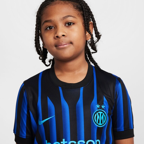 Inter Milan Nike Youth 2025/26 Home Replica Jersey - Blue/Aqua - Image 9