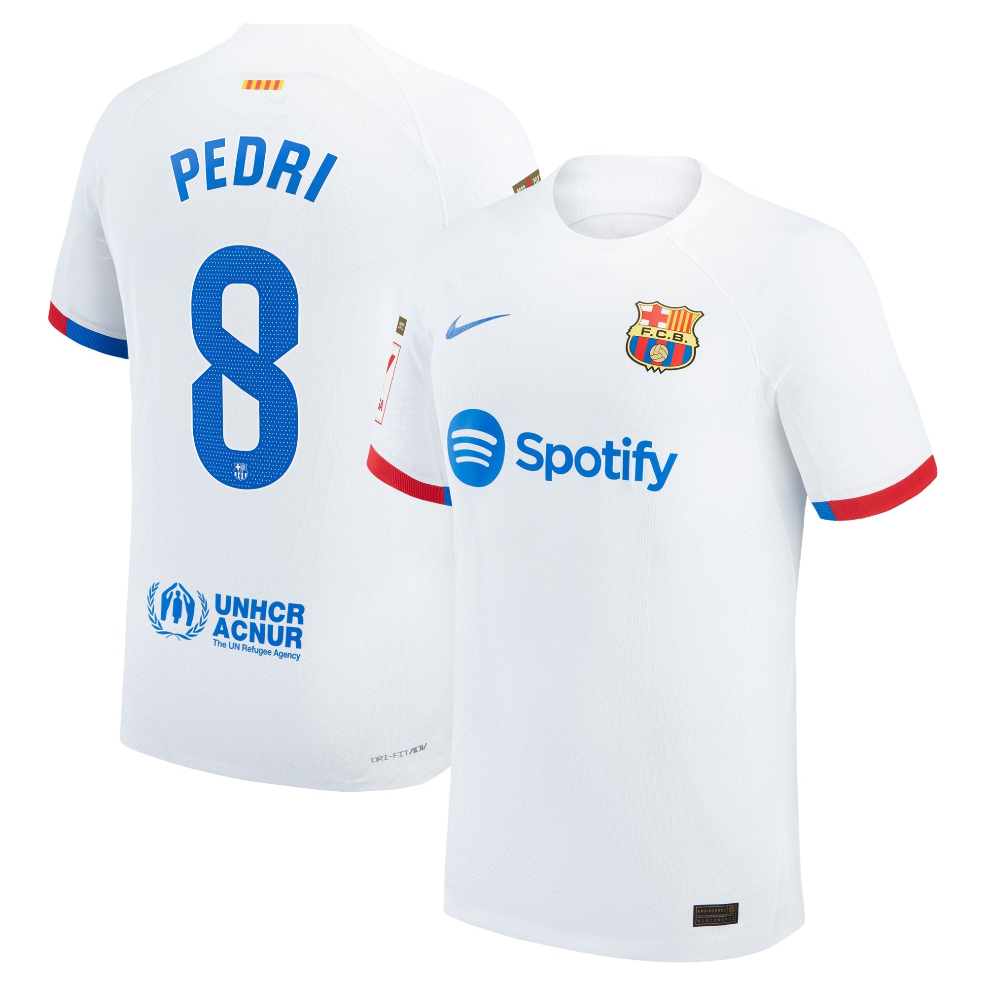 Pedri Barcelona Nike 2023/24 Home Authentic Jersey - Royal/Aqua/White - Image 8