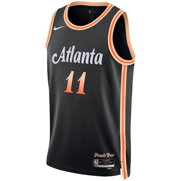 Trae Young Atlanta Hawks Nike Unisex 2022/23 Swingman Jersey - City Edition - Black - Image 2