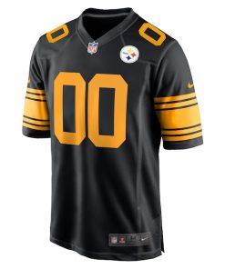 Alternative view of Pittsburgh Steelers Nike Alternate Custom Game Jersey - Black