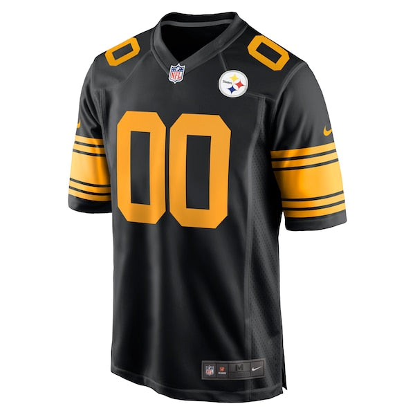 Pittsburgh Steelers Nike Alternate Custom Game Jersey - Black - Image 2