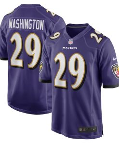 Ar'Darius Washington Baltimore Ravens Nike Player Game Jersey - Purple