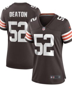 Dawson Deaton Cleveland Browns Nike Women's Game Player Jersey - Brown