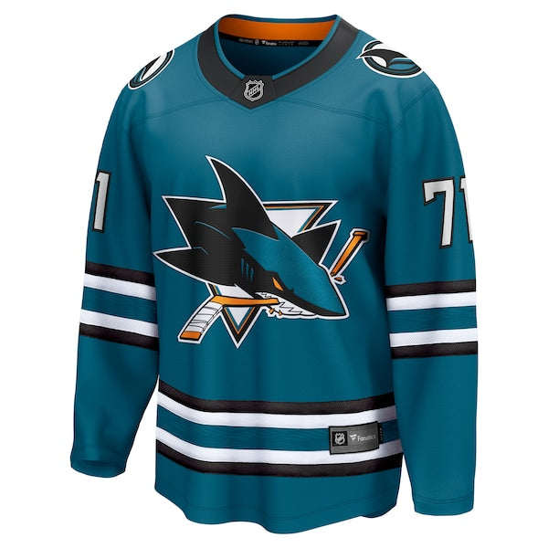 Macklin Celebrini San Jose Sharks Home Breakaway Jersey?ยจC Teal - Image 2