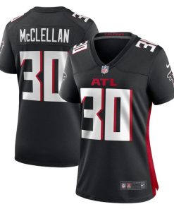 Alternative view of Jase McClellan Atlanta Falcons Nike Women's  Game Jersey -  Black
