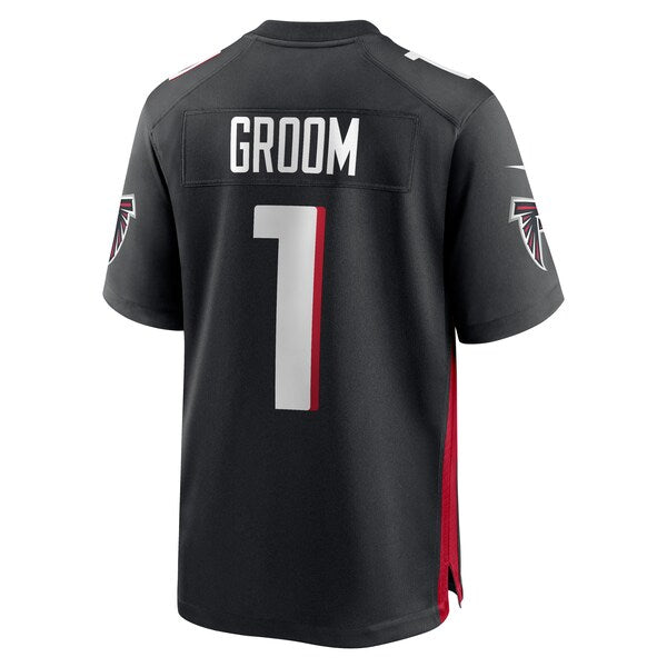 Number 1 Groom Atlanta Falcons Nike Game Jersey - Black - Image 3