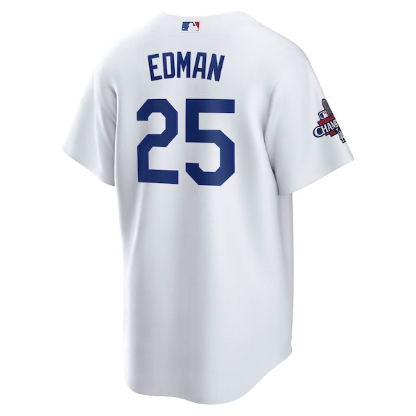 Tommy Edman Los Angeles Dodgers Nike 2024 World Series Champions Home Replica Player Jersey - White - Image 3