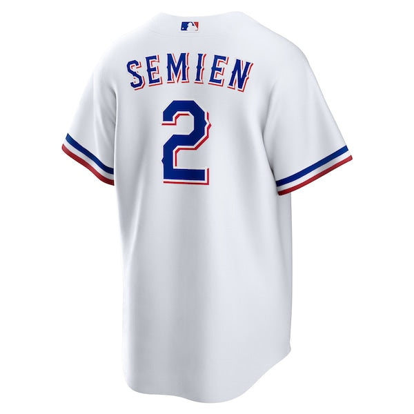 Marcus Semien Texas Rangers Nike Youth Home Replica Player Jersey - White - Image 3