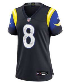 Alternative view of Jared Verse Los Angeles Rams Nike Women's 2025 Rivalries Collection Game Jersey - Midnight Blue