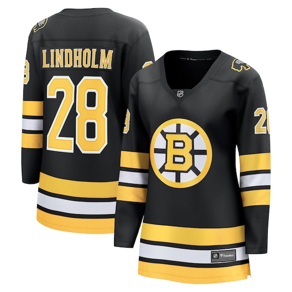 Elias Lindholm Boston Bruins Women's Home Breakaway Player Jersey - Black