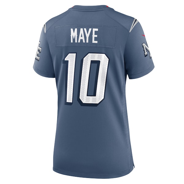 Drake Maye New England Patriots Nike Women's 2025 Rivalries Collection Game Jersey - Storm Blue - Image 3