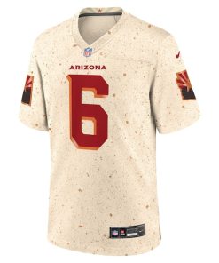 Alternative view of James Conner Arizona Cardinals Nike 2025 Rivalries Collection Game Jersey - Natural