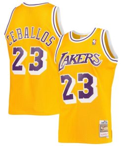 Cedric Ceballos Los Angeles Lakers 1994/95 Hardwood Classics Swingman Jersey - Gold