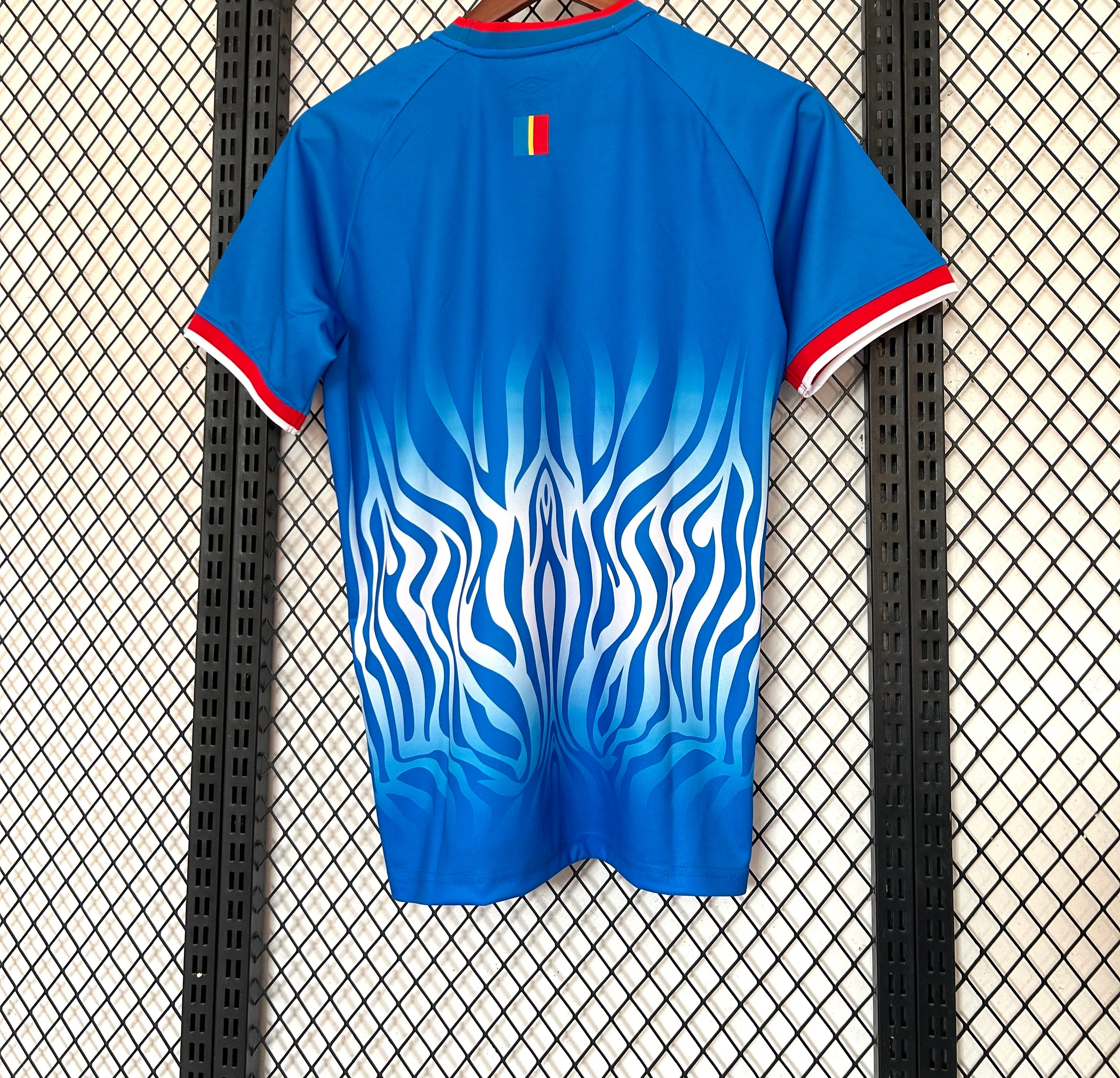 Democratic Republic of the Congo National Team Umbro 2026 Away Jersey - Blue / White / Red - Image 2