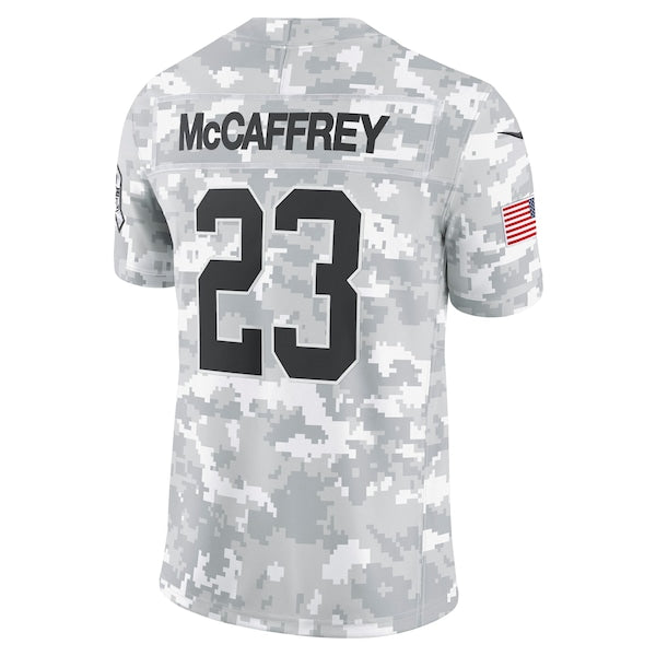 Christian McCaffrey San Francisco 49ers Nike 2024 Salute to Service Limited Jersey - Arctic Camo - Image 3
