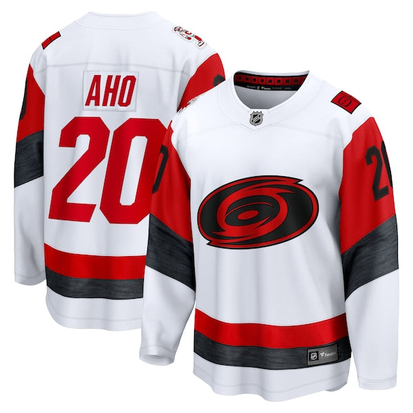 Sebastian Aho Carolina Hurricanes Away Breakaway Jersey - White