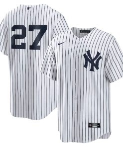 Alternative view of Giancarlo Stanton New York Yankees Nike Home Replica Player Jersey - White/Navy