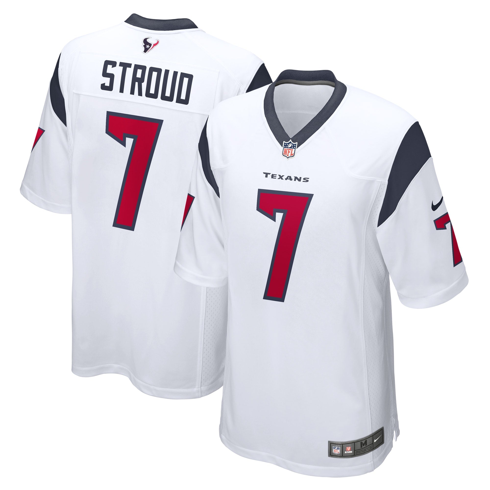 C.J. Stroud Houston Texans Nike 2023 NFL Draft First Round Pick Game Jersey - Navy/Red/White - Image 8