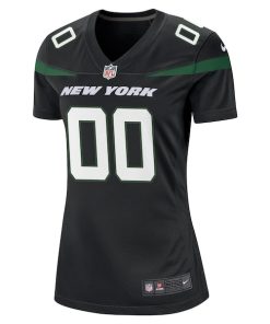 Alternative view of New York Jets Nike Women's Alternate Custom Game Jersey - Stealth Black