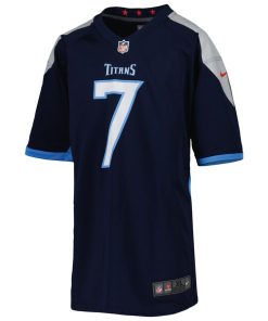 Alternative view of Malik Willis Tennessee Titans Nike Youth Game Jersey - Navy