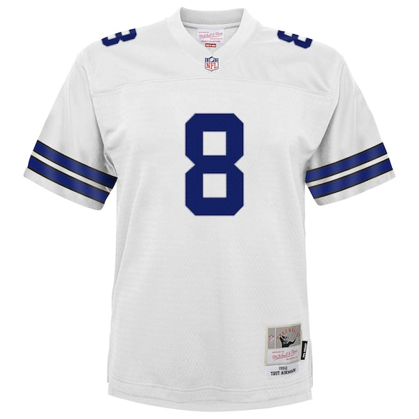 Troy Aikman Dallas Cowboys Youth Retired Player Legacy Jersey - White - Image 2