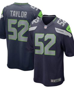 Darrell Taylor Seattle Seahawks Nike Game Jersey - College Navy