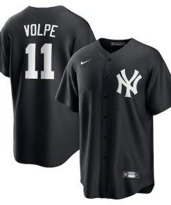 Anthony Volpe New York Yankees Nike Fashion Replica Player Jersey - Black