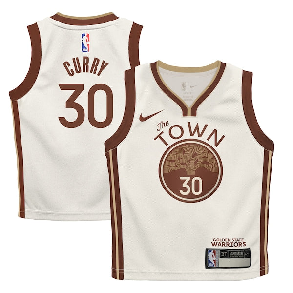 Stephen Curry Golden State Warriors Nike Infant 2025/26 City Edition Swingman Jersey - Tan