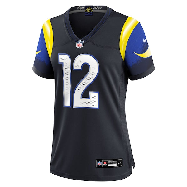 Puka Nacua Los Angeles Rams Nike Women's 2025 Rivalries Collection Game Jersey - Midnight Blue - Image 2