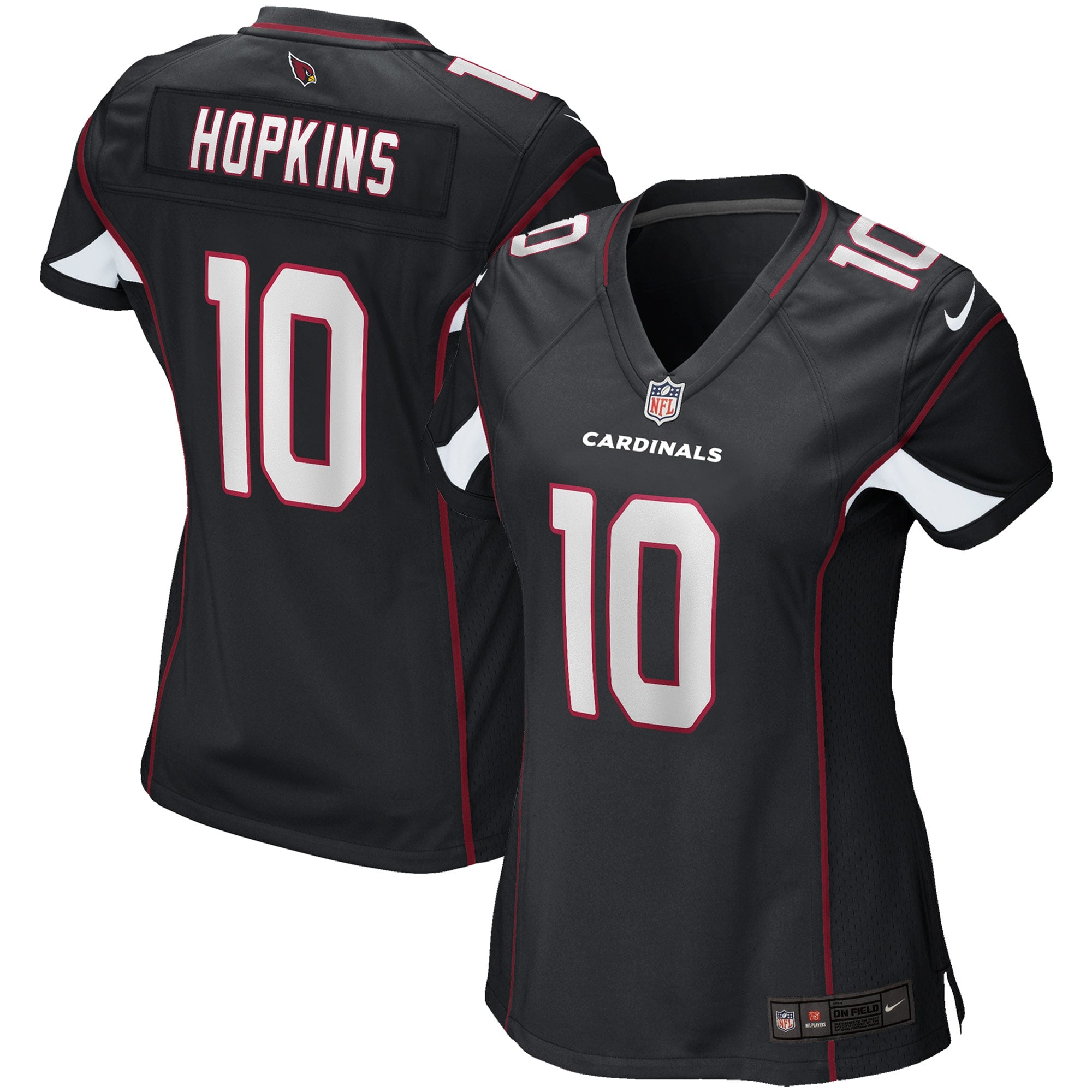 DeAndre Hopkins Arizona Cardinals Nike Women's Player Jersey - White/Black/Cardinal - Image 7