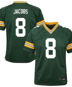 Josh Jacobs Green Bay Packers Nike Youth Team Game Jersey - Green