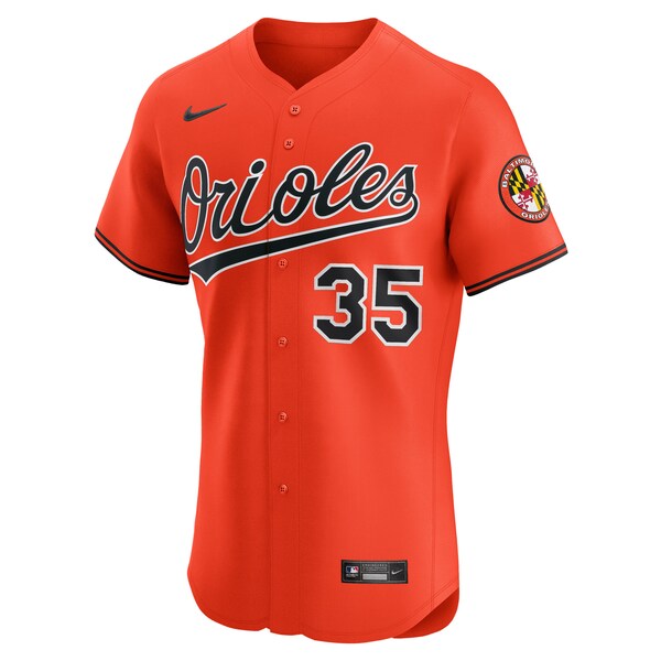 Adley Rutschman Baltimore Orioles Nike Alternate 2 Elite Jersey - Orange/White/Black - Image 3