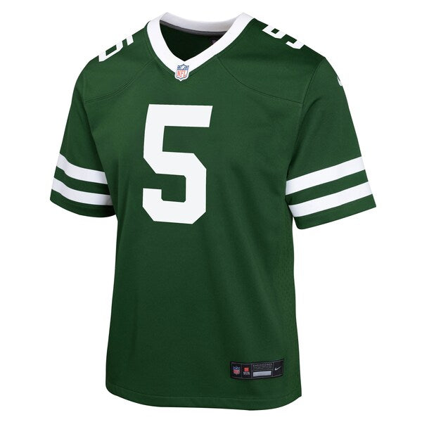 Garrett Wilson New York Jets Nike Youth Game Jersey - Legacy Green - Image 3