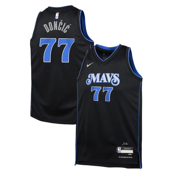 Luka Don?i? Dallas Mavericks Nike Youth Swingman Replica Jersey - City Edition - Black
