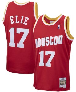 Mario Elie Houston Rockets 1993/94 Hardwood Classics Swingman Jersey - Red
