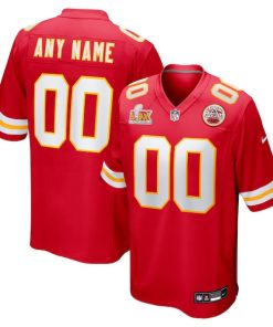 Kansas City Chiefs Nike Super Bowl LIX Custom Game Jersey - Red