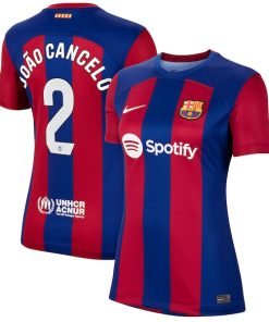 Joao Cancelo Barcelona Nike Women's 2023/24 Home Stadium Replica Player Jersey - Royal