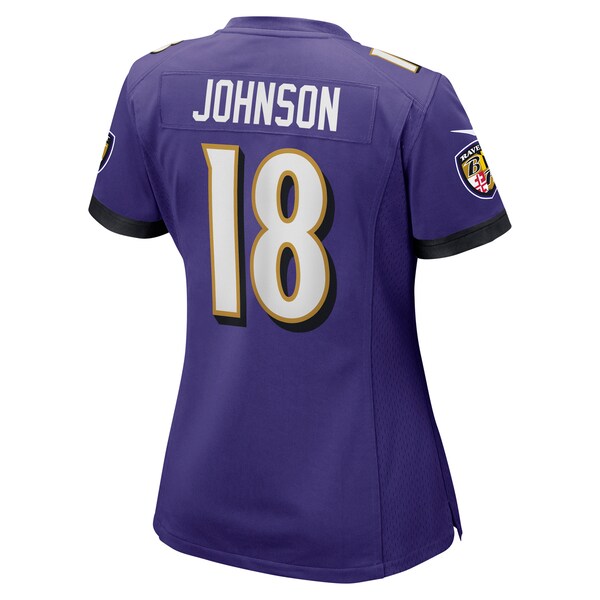 Diontae Johnson Baltimore Ravens Nike Women's Player Game Jersey - Purple - Image 4