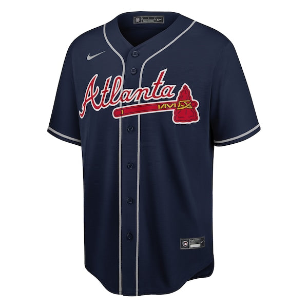 Atlanta Braves Nike Big & Tall Alternate Replica Team Jersey - Navy - Image 2