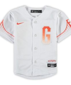 Alternative view of San Francisco Giants Nike Toddler MLB City Connect Replica Team Jersey - White