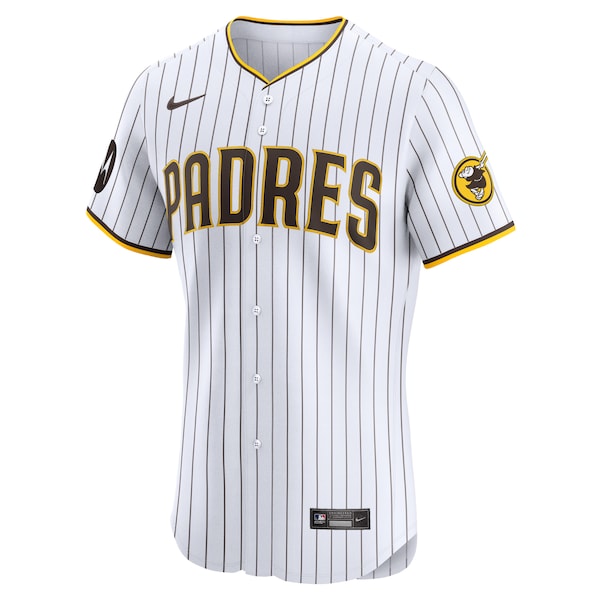 Tony Fern¨¢ndez San Diego Padres Nike Home Elite Player Jersey - White - Image 2
