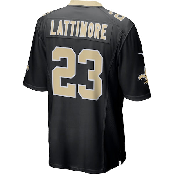 Marshon Lattimore New Orleans Saints Nike Game Jersey - Black - Image 3