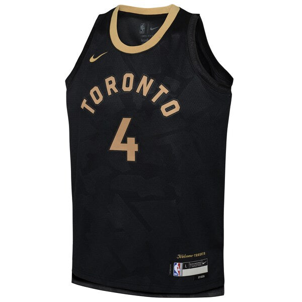 Scottie Barnes Toronto Raptors Nike Youth 2022/23 Swingman Jersey - City Edition - Black - Image 2