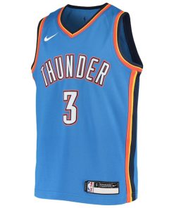 Alternative view of Chris Paul Oklahoma City Thunder Nike Youth Team Swingman Jersey - Blue