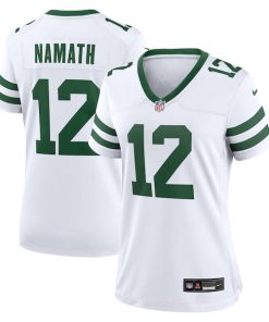 Joe Namath New York Jets Nike Women's Legacy Retired Player Game Jersey - White/Green