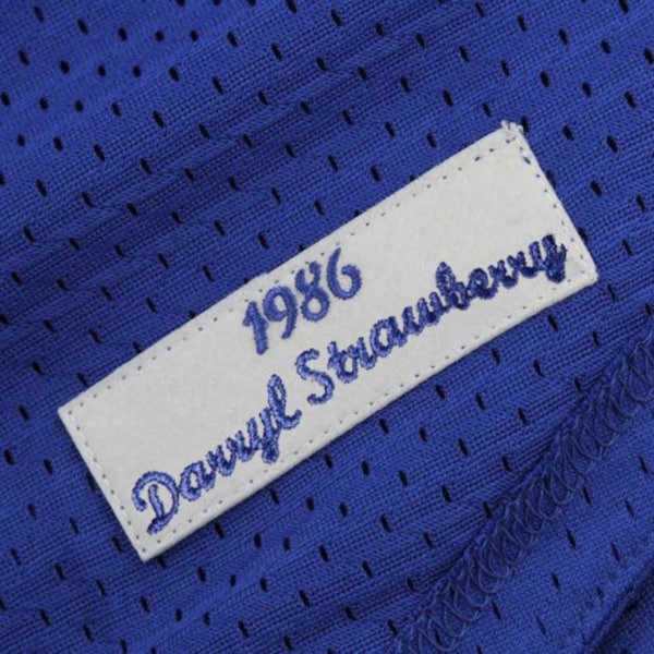 Darryl Strawberry New York Mets Cooperstown Mesh Batting Practice Jersey - Royal/Green - Image 8