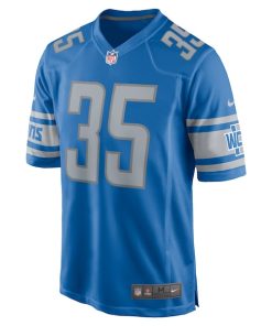 Alternative view of Mohamed Ibrahim Detroit Lions Nike  Game Jersey -  Blue