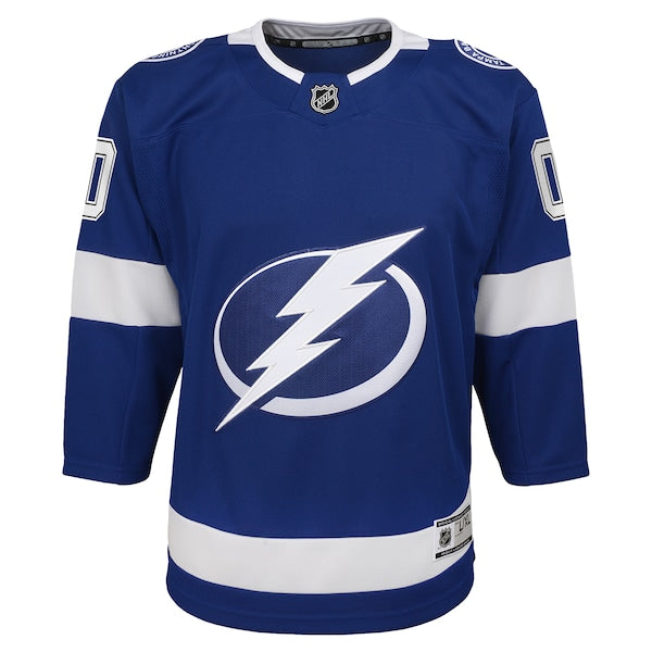 Tampa Bay Lightning Youth Home Custom Premier Jersey - Blue - Image 2