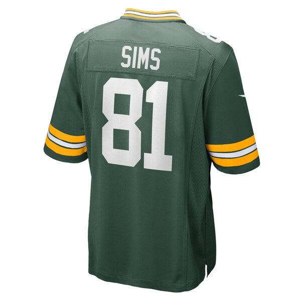 Ben Sims Green Bay Packers Nike Team Game Jersey - Green - Image 3