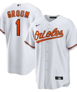 Baltimore Orioles Nike #1 Groom Home Replica Jersey - White